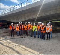 Exkursion zur Baustelle: Sechsstreifiger Ausbau der A8 bei Pforzheim / Enztalquerung